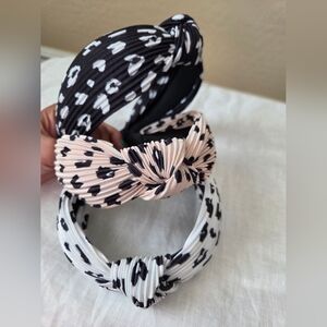 Leopard Print Knotted Headbands Set